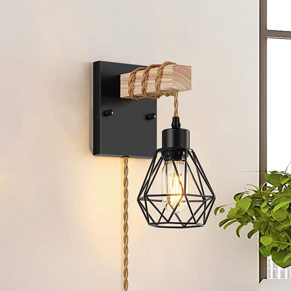 間接照明 5.12 in. 2 light Brown Modern Industrial Smart Home Enabled Wall