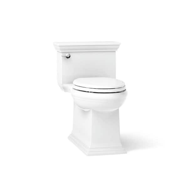 Memoirs 12 in. Rough In 1-Piece 1.28 GPF Single Flush Elongated Toilet in White (Seat Included)