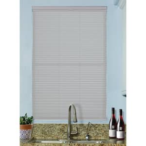 Gray Sheen Cordless Top Down Bottom Up Light Filtering Fabric 9/16 in. Single Cell Cellular Shade 33 in. W x 72 in. L