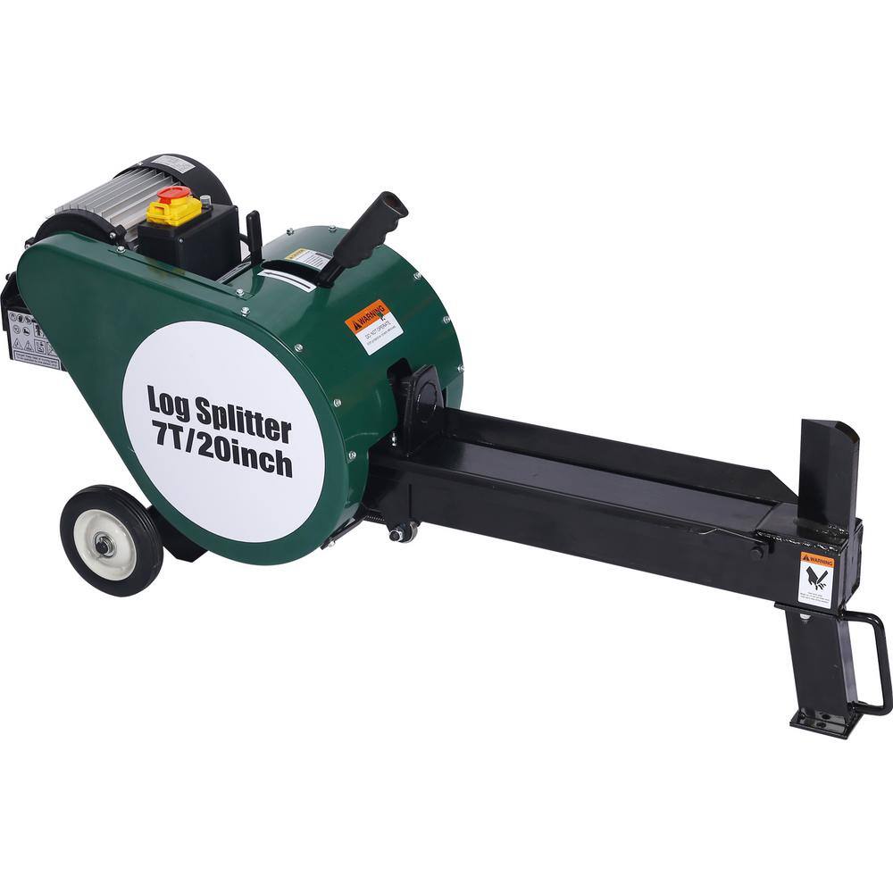 Cesicia 7Ton 16 Amp 68cc Gas Portable Electric Log Splitter WZCS46 The Home Depot