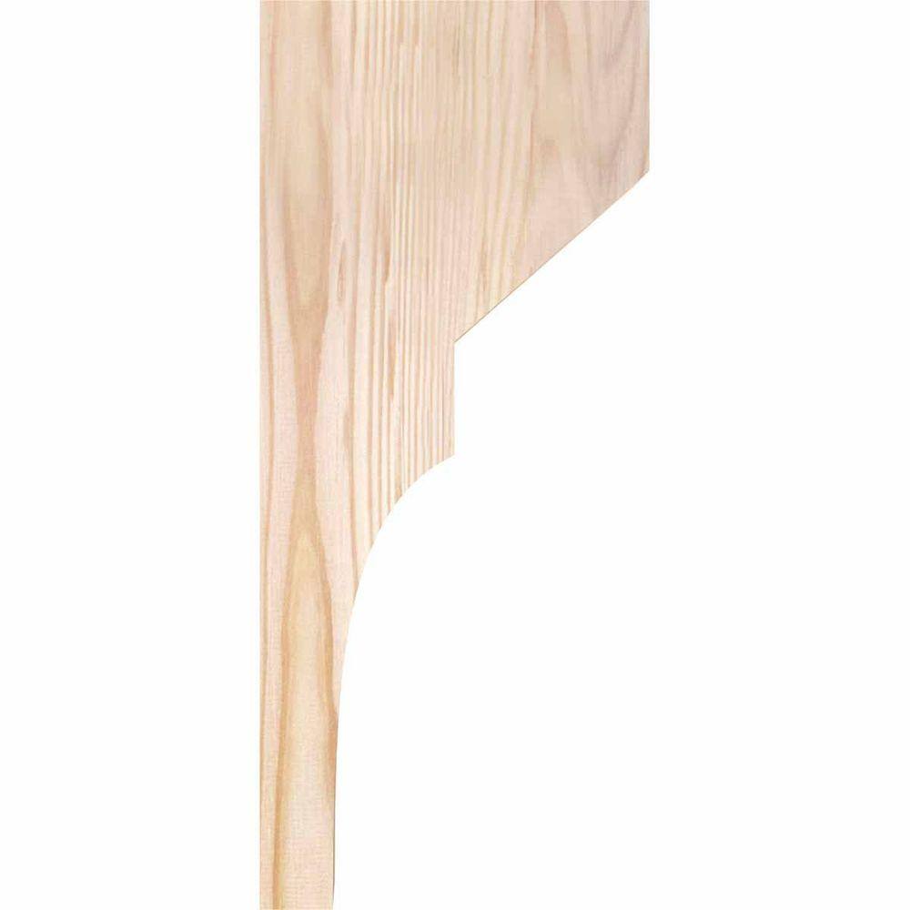 14" Tall Smooth Douglas Fir Rustic Corbel