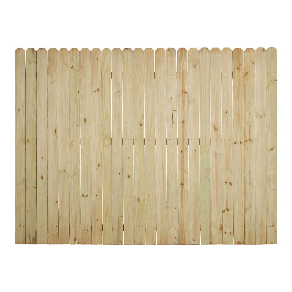 x Pressure-Treated Pine Dog-Ear Stockade Fence Panel