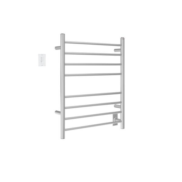 Ancona Prestige Dual 8-Bar Hardwired and Plug-in Electric Towel Warmer in  Brushed Stainless Steel with Wall Countdown Timer AN-5322-TWCD01 - The Home  Depot