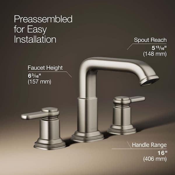KOHLER Numista 8 in. Widespread Double Handle Bathroom Faucet in