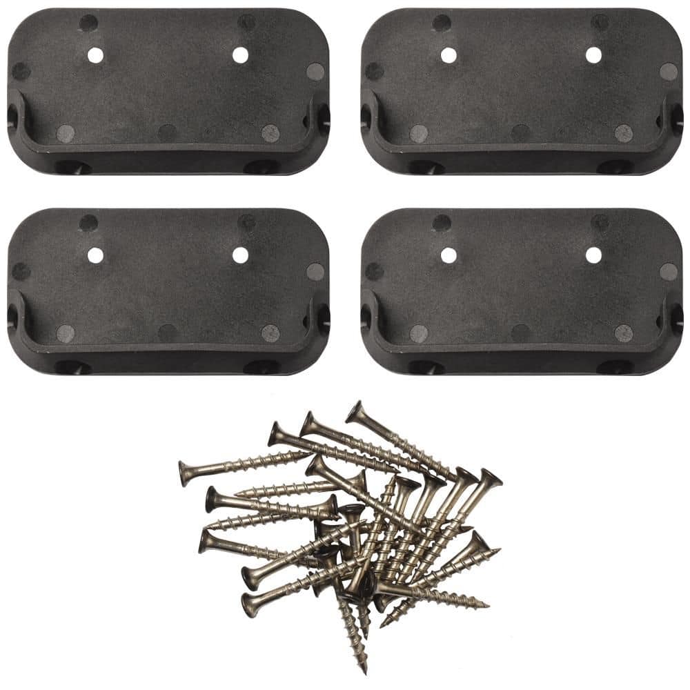 Black Horizontal Rail Bracket (4-Pack) price history on PriceWatchPro