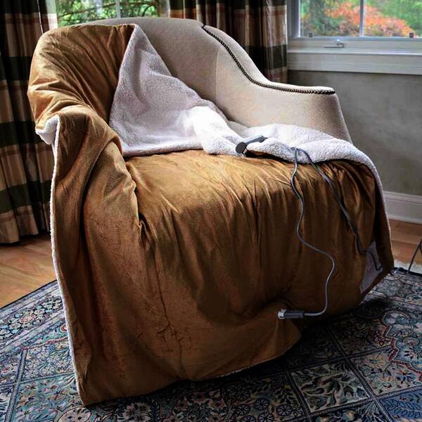 sunbeam sherpa heated throw
