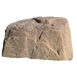 40 in. L x 24 in. W x 21 in. H Medium Plastic Rock, Sandstone Tan Granite