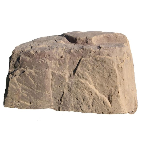 Dekorra 40 in. L x 24 in. W x 21 in. H Medium Plastic Rock, Sandstone Tan Granite