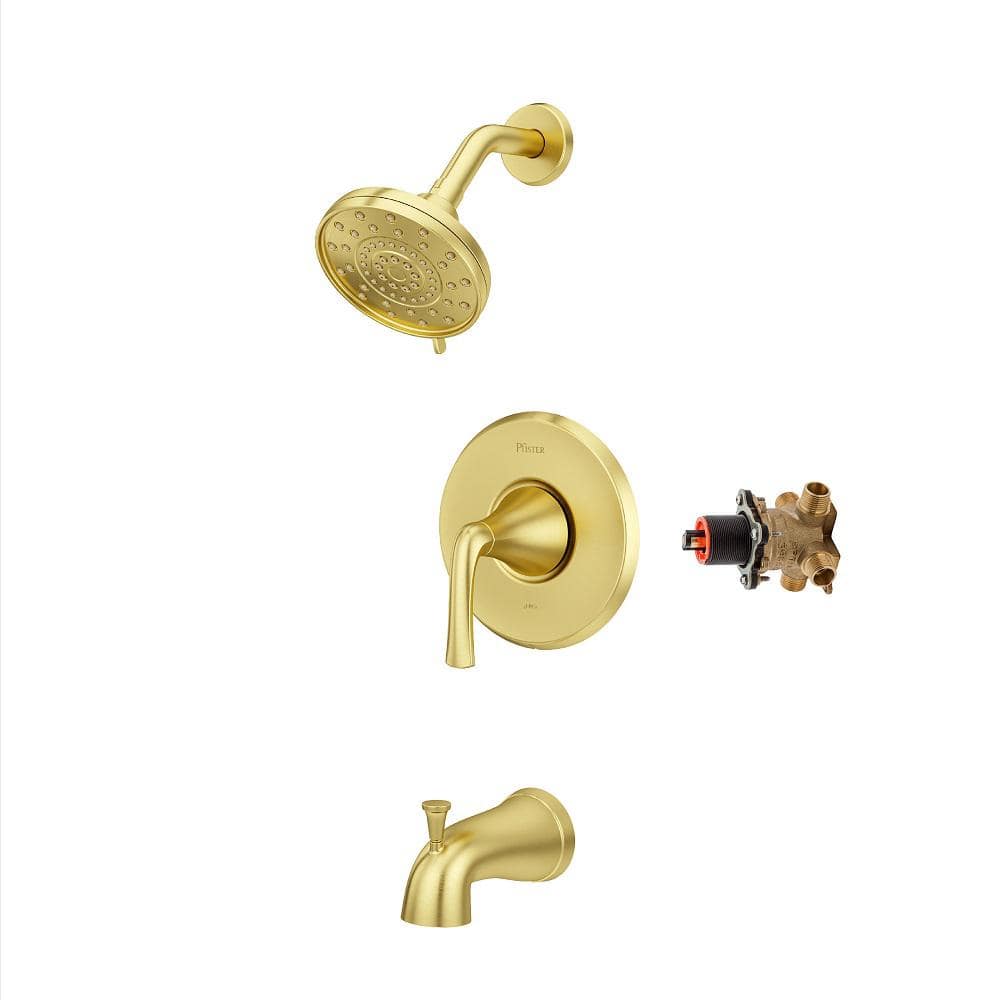 ゴールドスター　シャワーズ Pfister Ladera Single Handle 3-Spray Tub and Shower Faucet 1.8 GPM