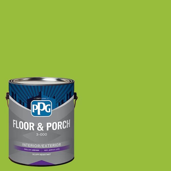 1 gal. PPG1221-7 Funky Frog Satin Interior/Exterior Floor and Porch Paint