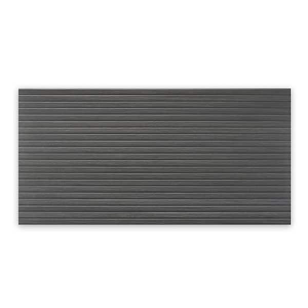 Apollo Tile Bois 24 in. x 48 in. Matte Charcoal Black Porcelain Large Format Wall and Floor Tile (15.5 sq. ft./case)-2 Pack