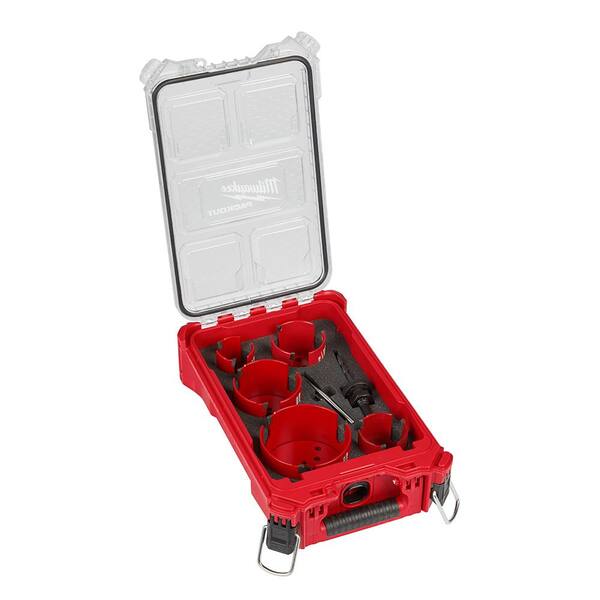 Milwaukee 49-56-9295 9-Piece Big Hawg Carbide Hole Saw PACKOUT Kit