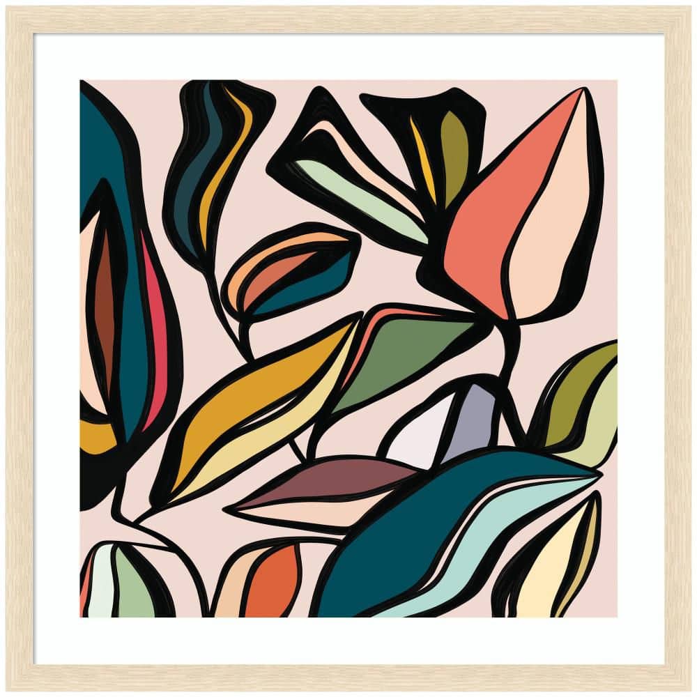 "Woodgrain ""Fanciful Ficus SQ Expansion"" by Alicia Bock Abstract Framed Art Print 26 in. x 26 in." price history on PriceWatchPro