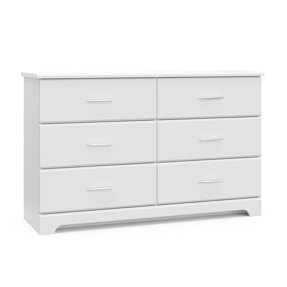 Storkcraft Brookside 6-Drawer White Dresser -  03666-101
