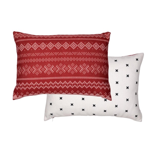 Stratton Home Decor Reversible Holiday Pillow Cover