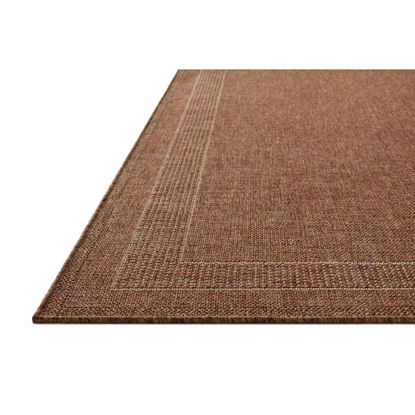 Merrick Cinnamon/Multi 2 ft. 3 in. x 7 ft. 7 in. Indoor/Outdoor Runner Area Rug