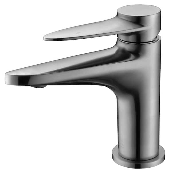 Single Hole Single-Handle Bathroom Faucet in Brushed Nickel