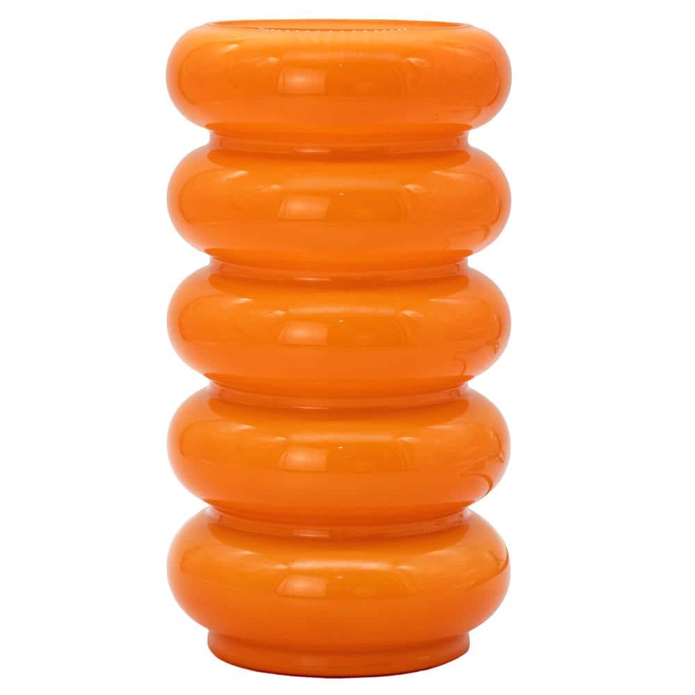 10.4 in. Orange Ribbed Glass Table Lamp with Dimmer Switch for Bedroom, Living Room and Office price history on PriceWatchPro