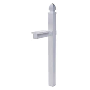 Whitley Plastic, Crossarm, Convertible Mailbox Post, White