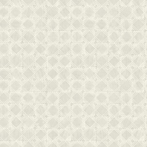 Button Block Geometric Grey Prepasted Non Woven Wallpaper Sample