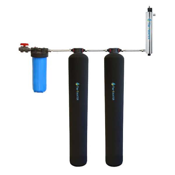 Tier1 Essential Certified Series Salt Free Water Softener and Chlorine Reduction System - with UV Protection