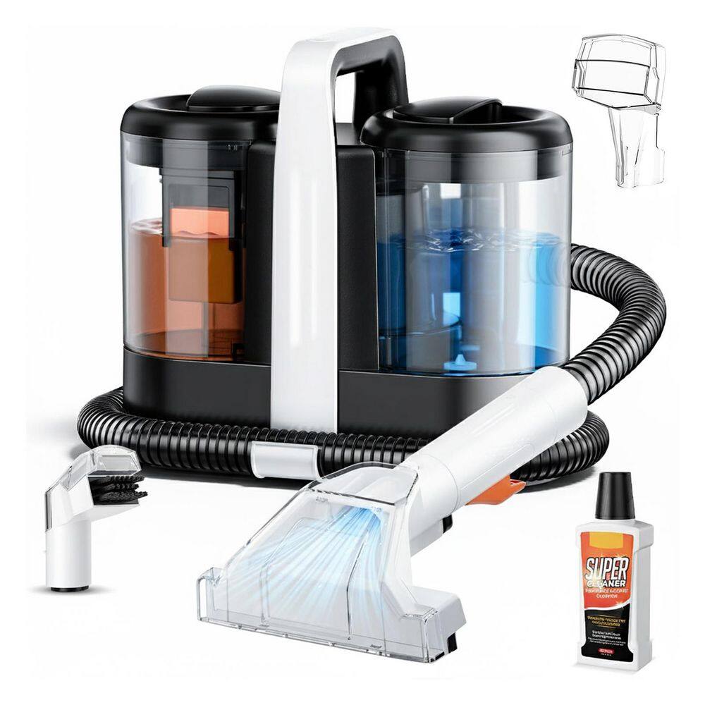 Portable Carpet Cleaner Corded 18Kpa Suction Dual Brush Self-Cleaning 1.5L+0.8L Tanks for Couches Carpets Car Interiors price history on PriceWatchPro