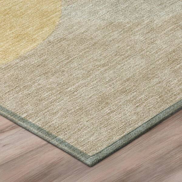 Chantille Machine Washable Indoor/Outdoor Abstract ACN3010 Spa 10 ft. x 14 ft. Area Rug