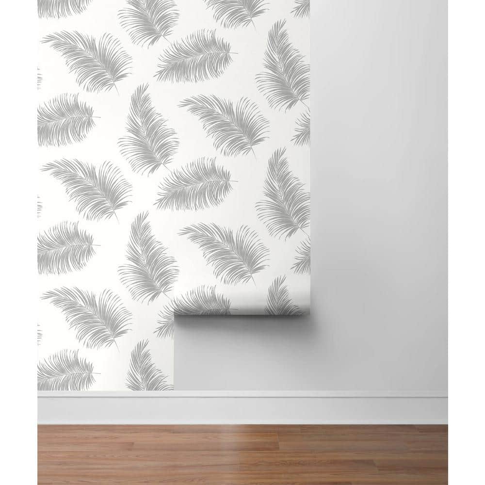 Grey Self-Adhesive Repositionable Peel and Stick Wallpaper