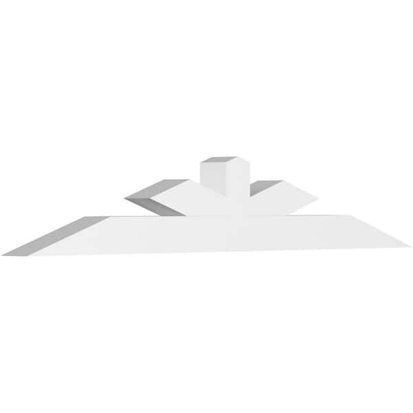 Ekena Millwork Saratoga 96 in. W x 16 in. H x 6 in. D Signature Polyurethane Bracket