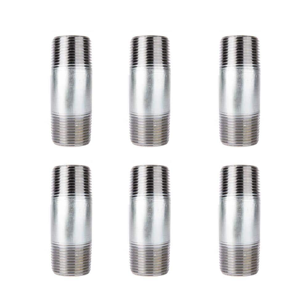 1 in. x 3-1/2 in. Galvanized Steel Nipple (6-Pack) price history on PriceWatchPro