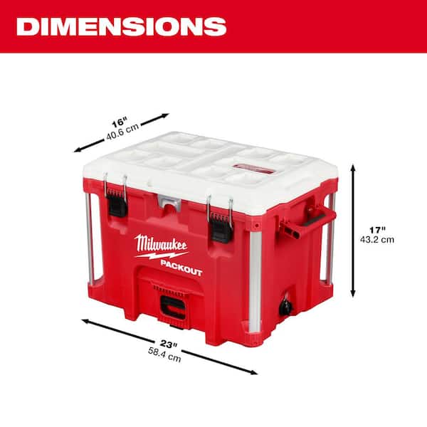 Milwaukee - 22 in. Packout 40 qt. XL Cooler