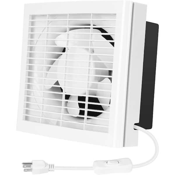 KIWDZFU 6 in. 258CFM Shutter Exhaust Fan for Window or Wall Mount in Various Spaces