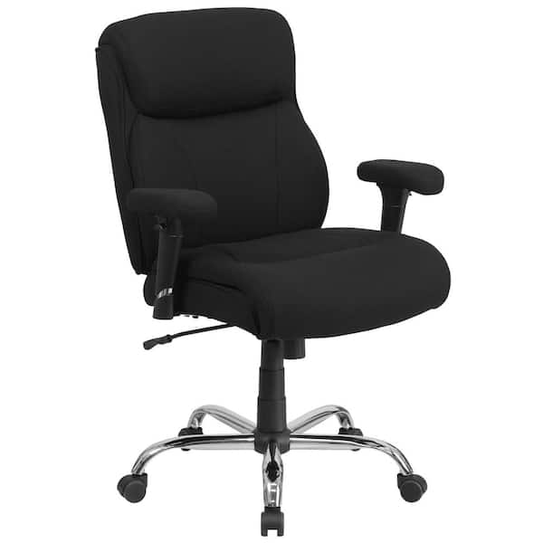 Flash Furniture Fabric Swivel Office Chair in Black