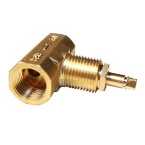 Camco Brass RV Water Pressure Regulator with Gauge 40063