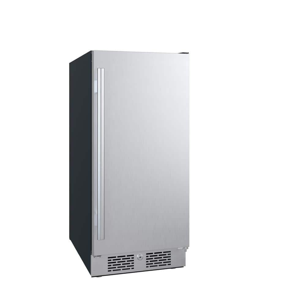 15-Inch Stainless Steel Compact Undercounter Refrigerator