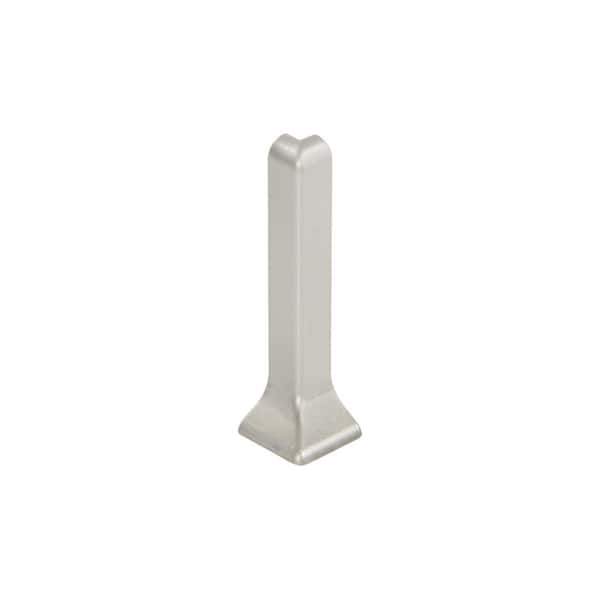 Schluter Designbase-SL Matte White Aluminum 3-1/8 in. x 1 in. Metal 90-Degree Outside Corner