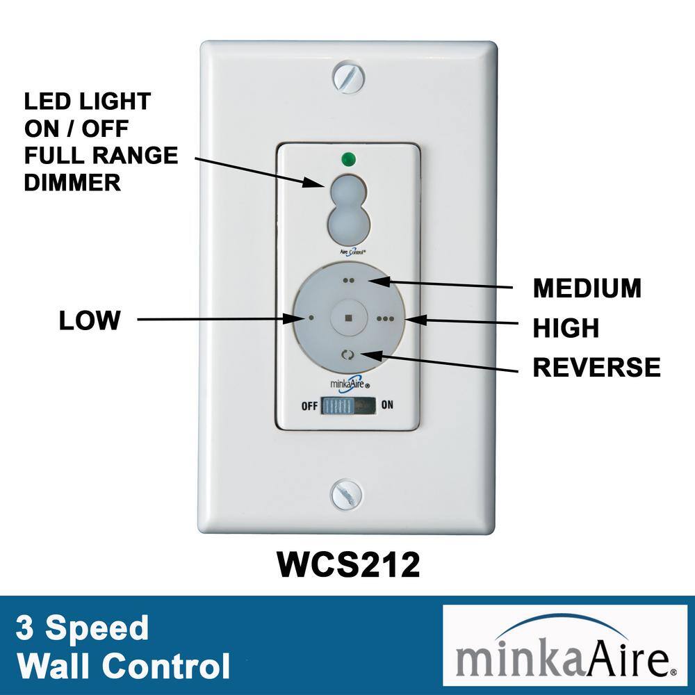 52" White Low Profile LED Ceiling Fan with Remote and Light Kit
