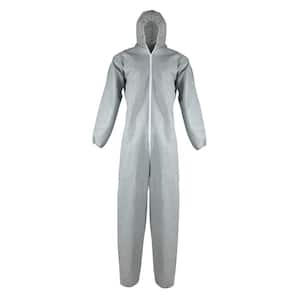 WHITE ENVIRONMENTAL CLEANUP PAINT SUIT WITH HOOD SIZE 4 XL 