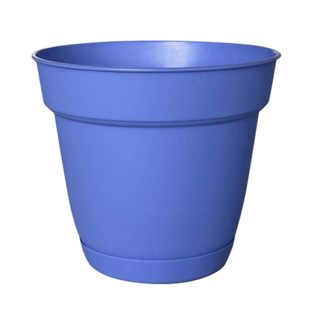 6 in. Bea Small Blue Bell Resin Planter (6 in. D x 5.3 in. H) with Drainage Hole and Attached Saucer price history on PriceWatchPro