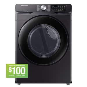 7.5 cu.ft. vented Smart Electric Dryer with Sensor Dry in Brushed Black