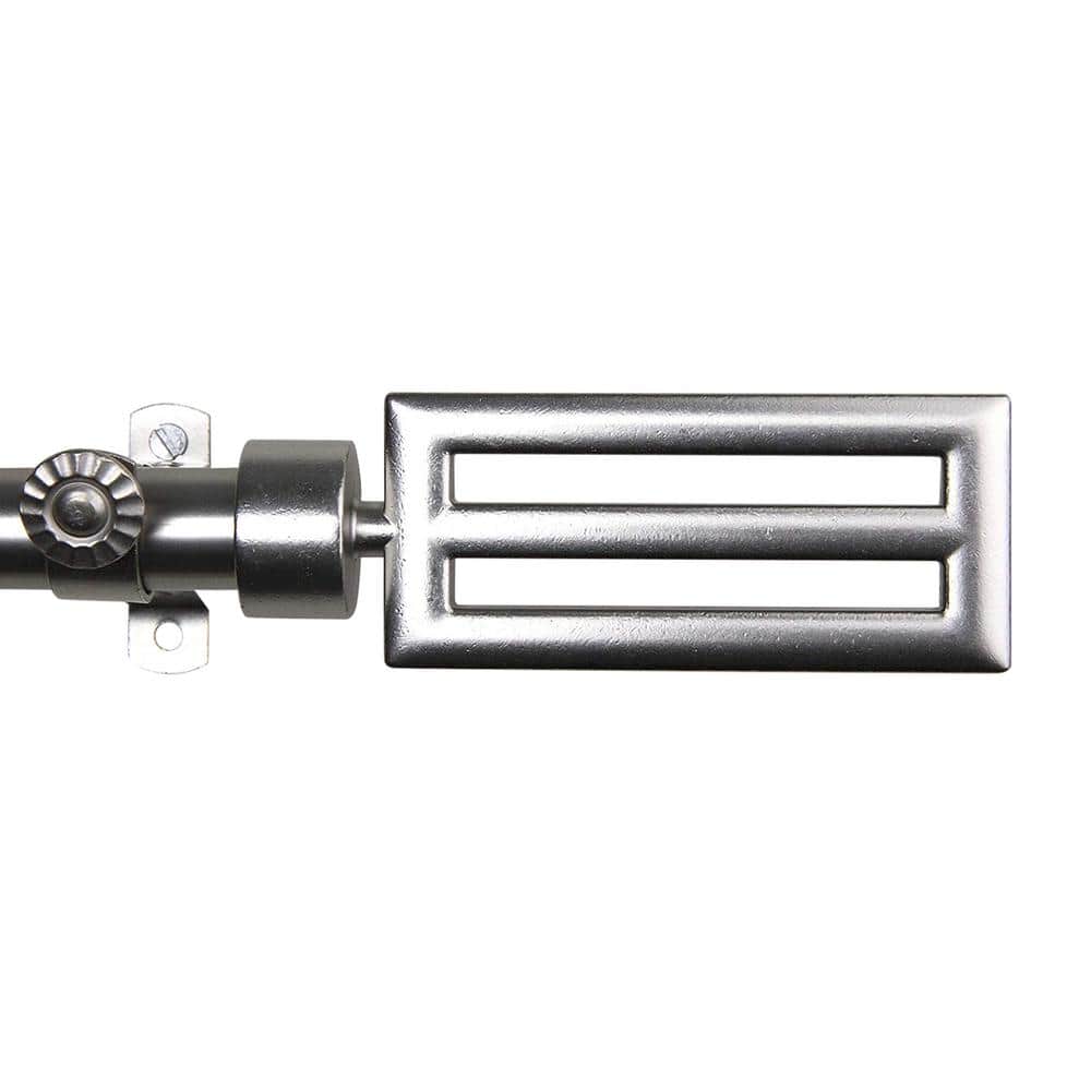 Sterling Satin Nickel Adjustable Curtain Rod 48-84 inch