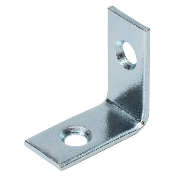 Everbilt 1 in. Steel Zinc-Plated Corner Brace (12-Pack)