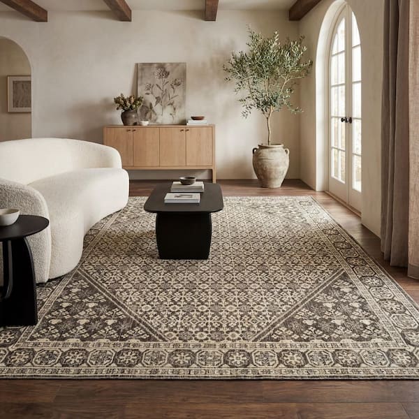 Arlena Brown 10 ft. x 13 ft. Traditional Indoor Area Rug