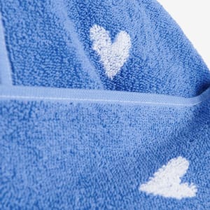 Company Kids Hearts Yarn-Dyed Cotton Hooded Towel