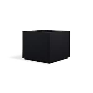 40cm Black Polystone Poly Cubic Garden Planter/Plant Pot/Tub/Cube/Square/Box 