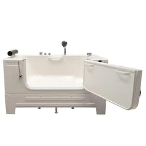 Neptune 5.17 ft. Right Drain Sit-In Bathtub with Heated Air in White