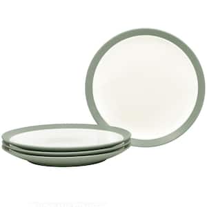 Colorwave Green 11 in. (Green) Stoneware Curve Dinner Plates, (Set of 4)