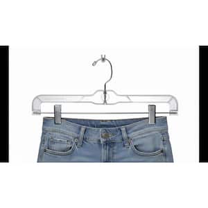 Clear Plastic Pants Hangers 25-Pack