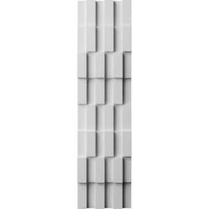 1 in. x 1/2 ft. x 2 ft. EdgeCraft Tigris Style Seamless White PVC Decorative Wall Paneling (1-Pack)