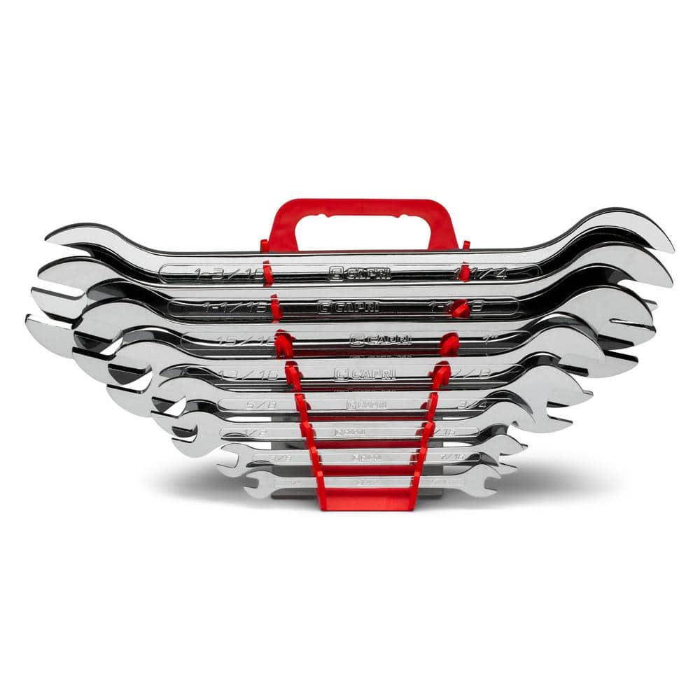 Capri Tools SAE SuperThin Open End Wrench Set (8Piece) CP118508SRK The Home Depot
